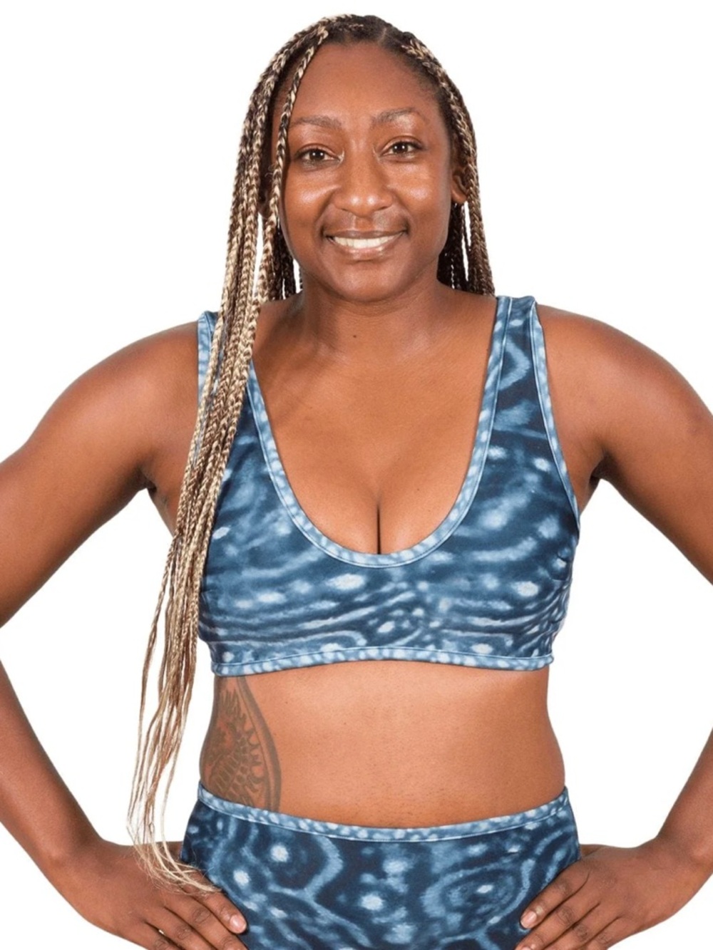 Waterlust Women’s Whale shark reversible bikini top XL